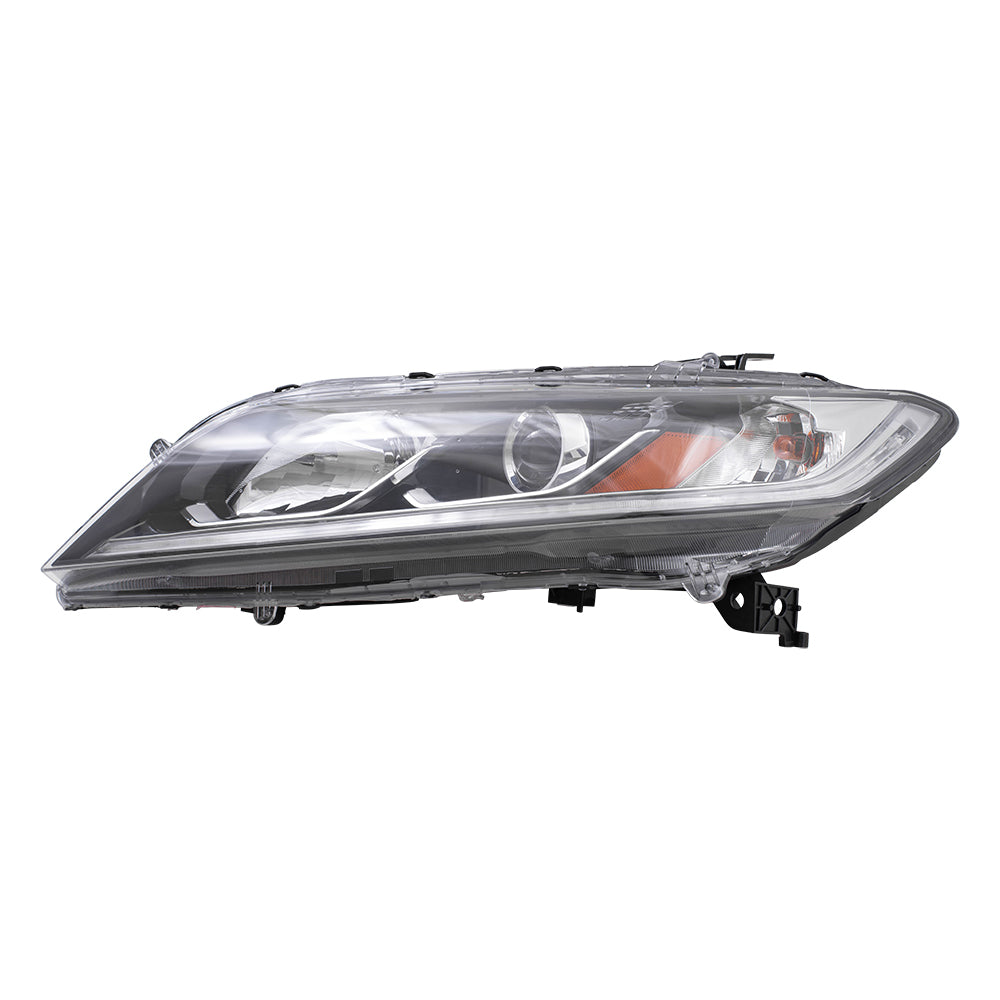 Brock Replacement Driver Side Halogen Combination Headlight Assembly Compatible with 2016-2017 Accord Coupe LX-S