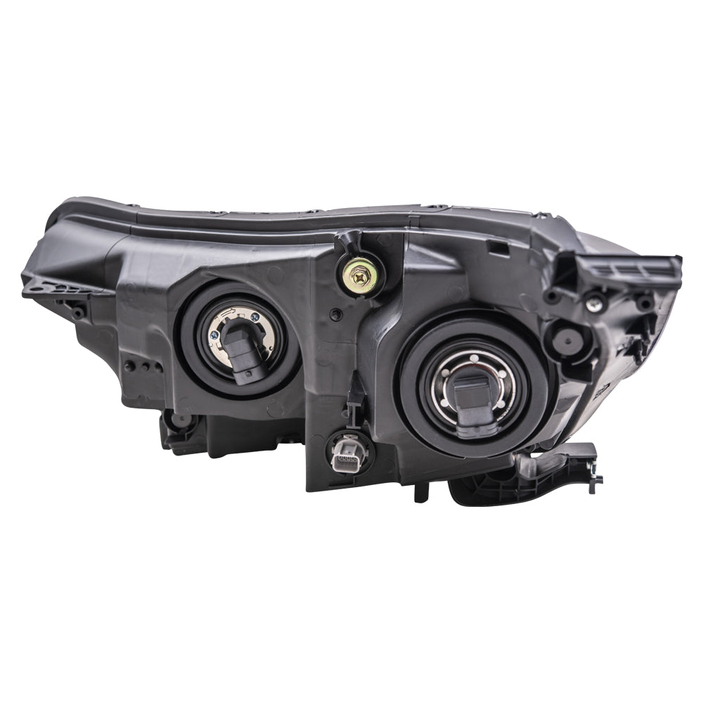 Brock Aftermarket Replacement Driver Left Passenger Right Halogen Combination Headlight Assembly Set With Side Cover Bracket Compatible With 2017-2021 Honda CR-V North America Built