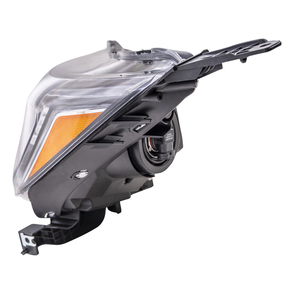 Brock Aftermarket Replacement Driver Left Halogen Combination Headlight Assembly With Side Cover Bracket Compatible With 2017-2021 Honda CR-V North America Built