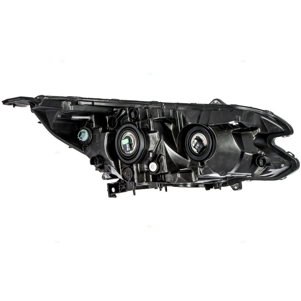Brock Replacement Pair Set Halogen Combination Headlights Headlamps Compatible with CR-V 33150-T1W-A11 33100-T1W-A11