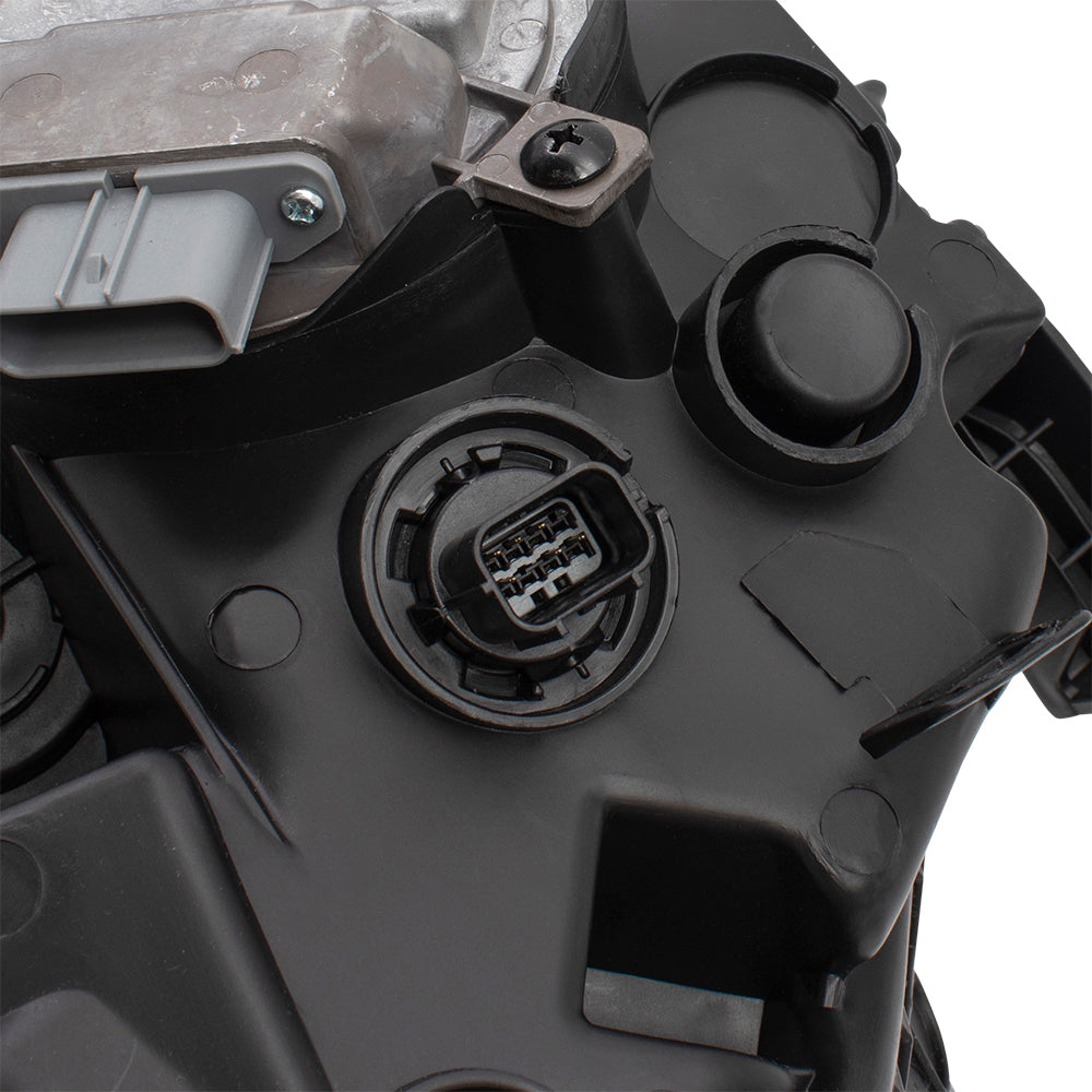 Brock Replacement Pair Set LED Combination Headlights Headlamps Compatible with 16-17 Accord Sedan 33150T2AA32 33100T2AA32