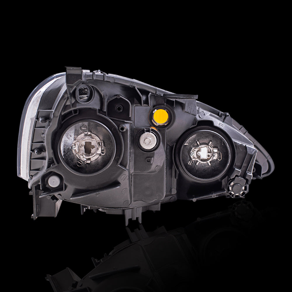 Brock Replacement Driver and Passenger Side Halogen Combination Headlight Unit Set Compatible with 2002-2004 RSX