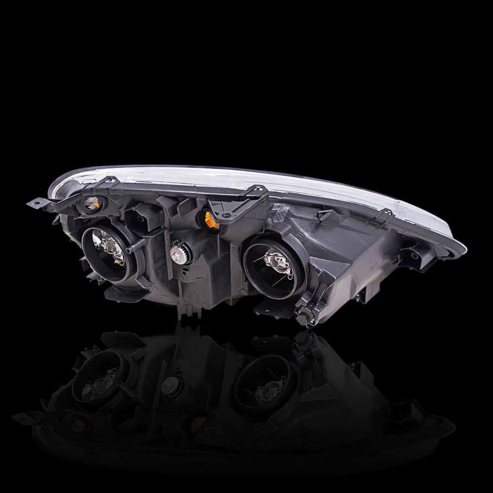 Brock Replacement Driver and Passenger Side Halogen Combination Headlight Unit Set Compatible with 2002-2004 RSX