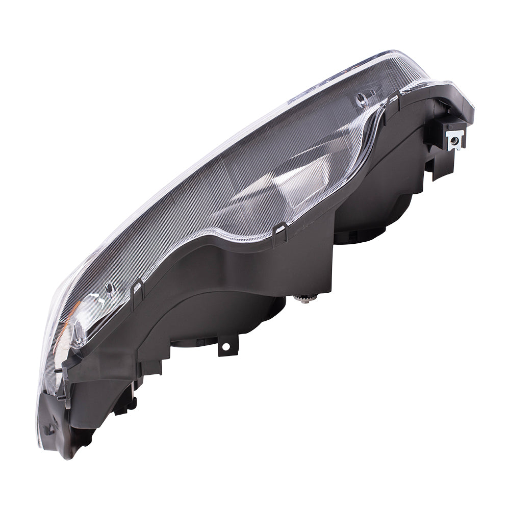 Fits Civic Coupe 06-11 Passengers Headlight - Amber Park Lens & Black Bezel