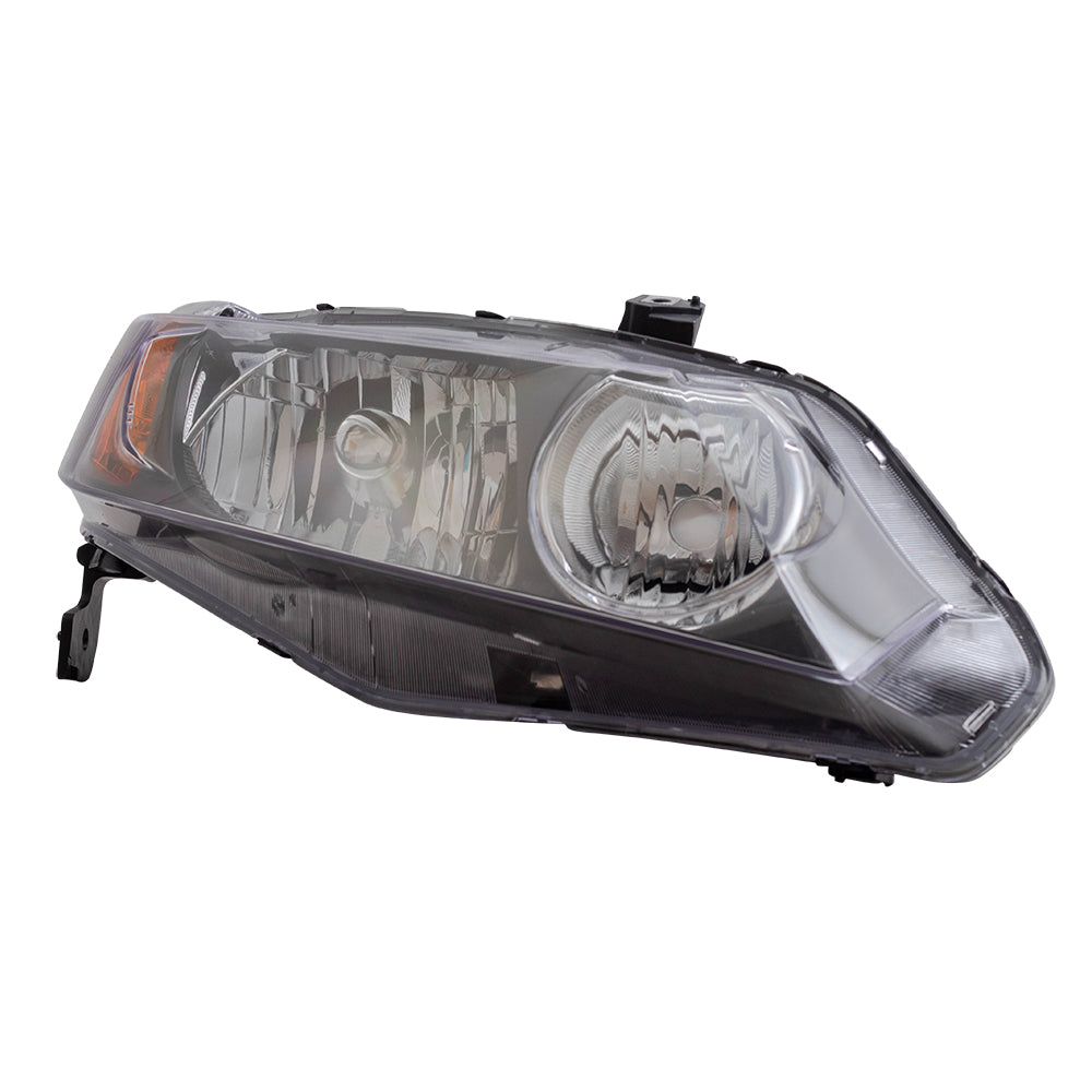 Fits Honda Civic Sedan 06-08 Passengers Halogen Headlight Lens Housing Unit
