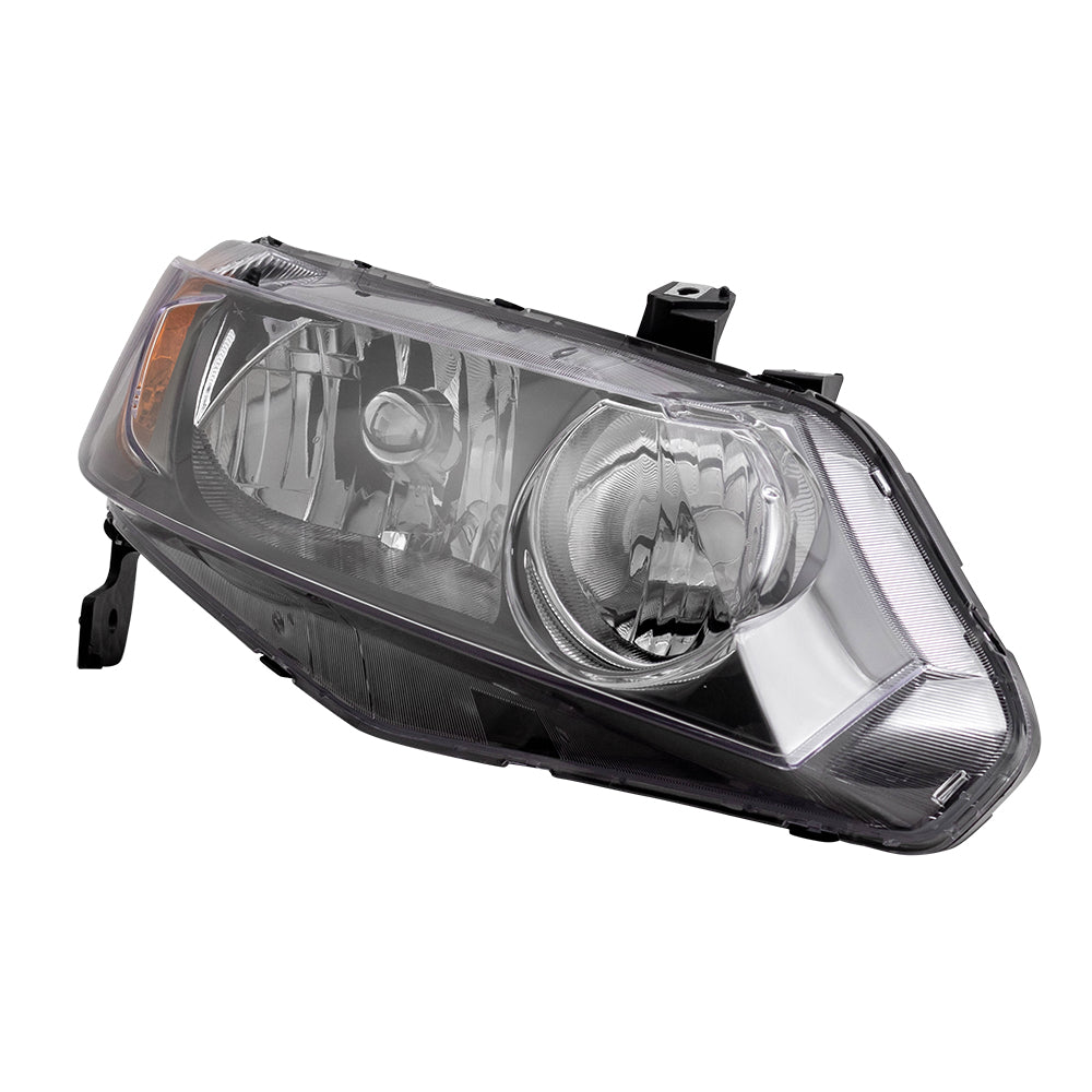Fits Honda Civic Sedan 06-08 Passengers Halogen Headlight Lens Housing Unit