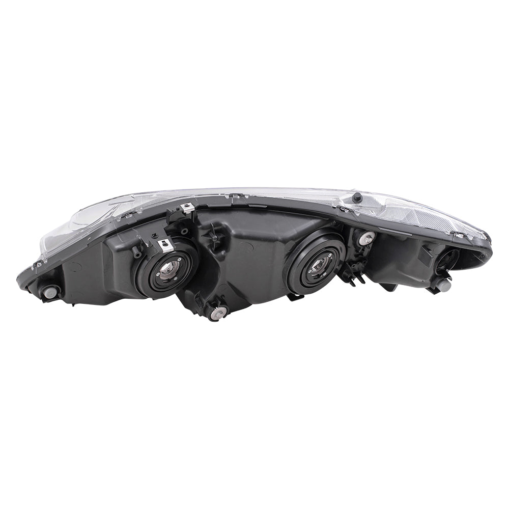 Brock Replacement Pair Set Halogen Headlights Headlamps Lens Compatible with 2009-2011 Civic Sedan 33151SNCA01 33101SNCA01