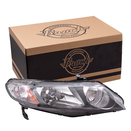 Fits Honda Civic 09-11 Sedan Passengers Halogen Headlight Lens 33101SNCA01