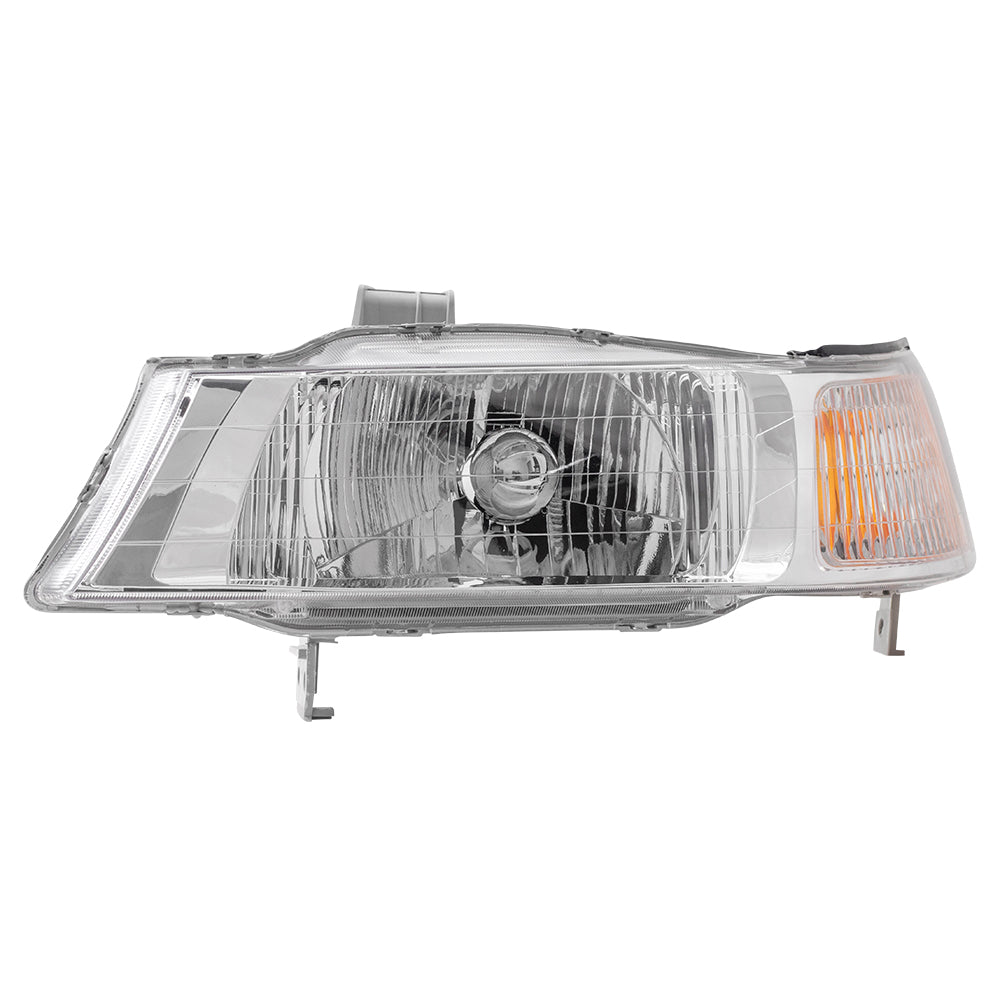 Brock Replacement Drivers Headlight Headlamp Compatible with 1999-2004 Odyssey Van 33151-S0X-A01