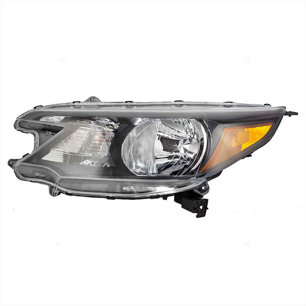Brock Replacement Drivers Halogen Combination Headlight Headlamp Compatible with 12-14 CR-V 33150-T0A-A01