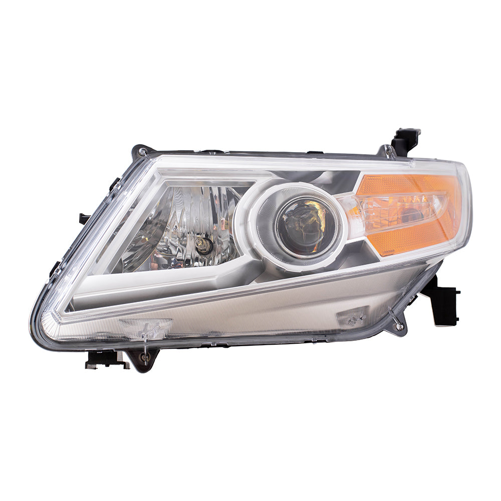 Brock Replacement Drivers Headlight Headlamp Compatible with 2011-2013 Odyssey Van 33150-TK8-A02