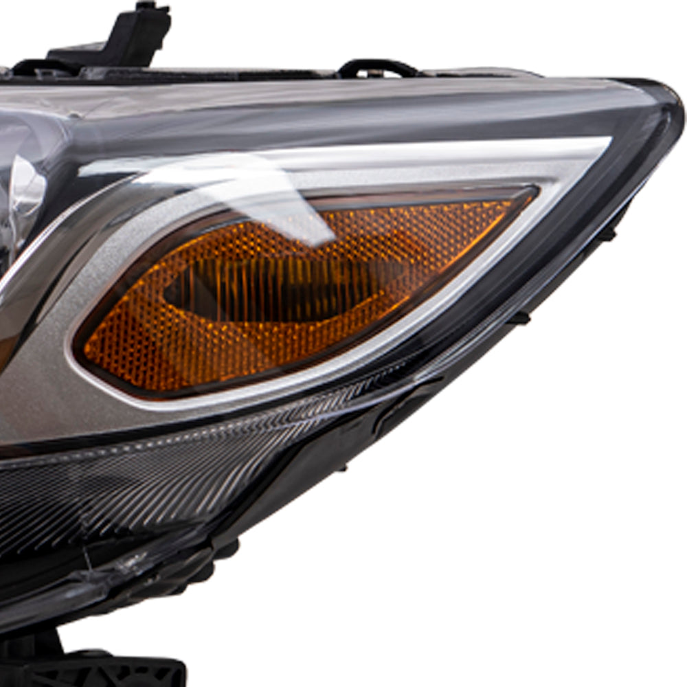Brock Replacement Driver Side CAPA-Certified Halogen Combination Headlight Assembly Compatible with 2015-2017 Honda Fit Mexico Built ONLY
