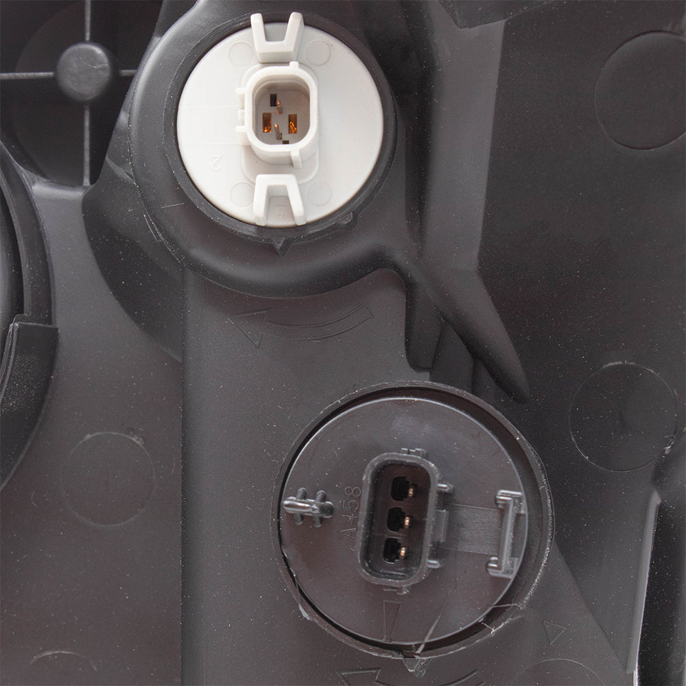 Brock Replacement Set Halogen Headlights with Chrome Bezels Compatible with 2016-2019 Civic Sedan Coupe Hatchback