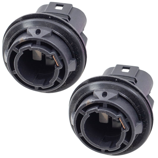 Brock Replacement Pair Turn Signal/Parking Lamp Sockets Compatible with 1998-2012 Accord 05-07 Accord Hybrid Driver and Passenger Set Park Turn Signal Light Sockets 33302SR3A01 33302-SR3-A01