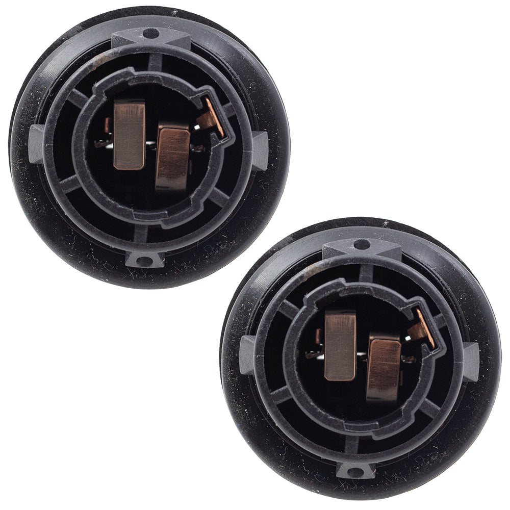 Brock Replacement Pair Turn Signal/Parking Lamp Sockets Compatible with 1998-2012 Accord 05-07 Accord Hybrid Driver and Passenger Set Park Turn Signal Light Sockets 33302SR3A01 33302-SR3-A01