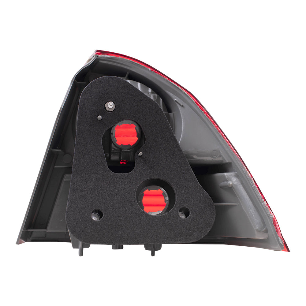 Brock Replacement Drivers Taillight Quarter Panel Mounted Tail Lamp Compatible with 03-05 Civic 33551S5DA51