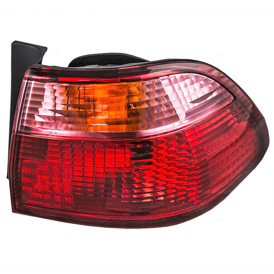 Brock Replacement Passengers Taillight Quarter Panel Mounted Tail Lamp Compatible with 98-00 Accord 33501S84A01