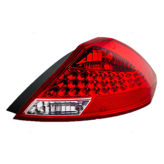 Brock Replacement Passengers Taillight Tail Lamp with Black Rim Compatible with 06-07 Accord 33501SDNA11