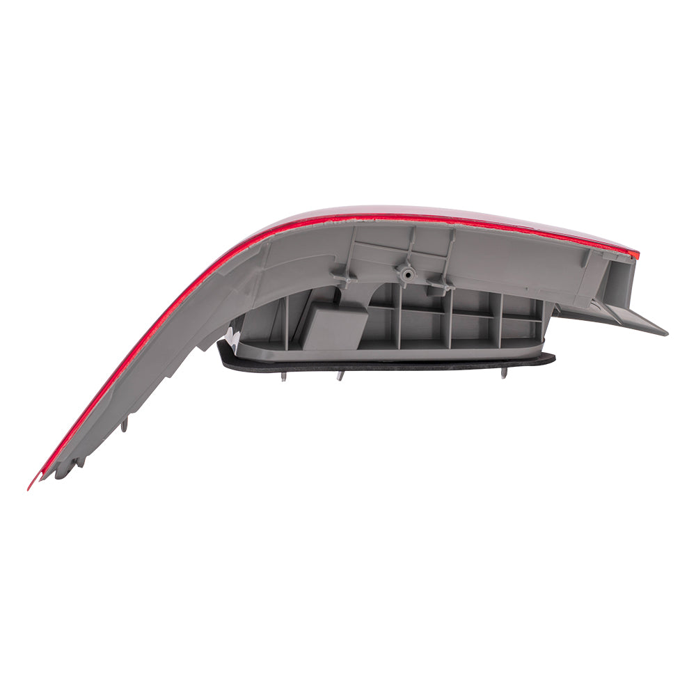 Brock Replacement Drivers Taillight Tail Lamp with Red Quarter Panel Mounted Lens Compatible with 06-07 Accord Sedan 33551SDAA32