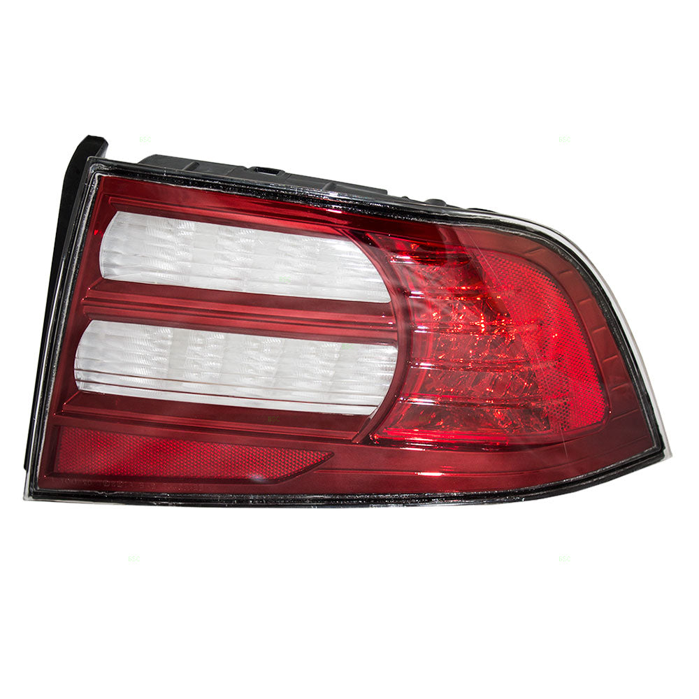 Brock Replacement Passengers Taillight Tail Lamp with Red & Lens Compatible with 04-08 TL 33501SEPA11 AC2819107