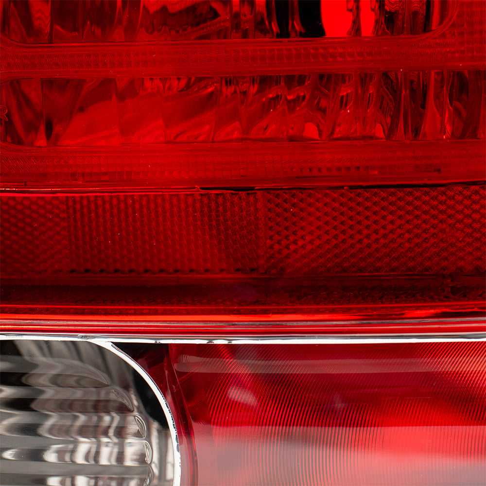 Brock Replacement Driver and Passenger Taillights Quarter Panel Mounted Tail Lamps Compatible with 06-08 Civic 33551SNAA02 33501SNAA02