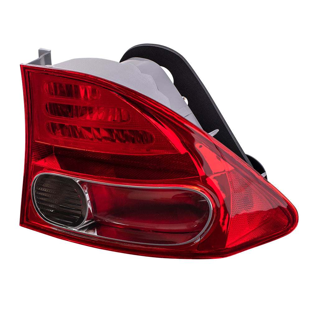 Brock Replacement Passengers Taillight Quarter Panel Mounted Tail Lamp Compatible with 06-08 Civic 33501SNAA02
