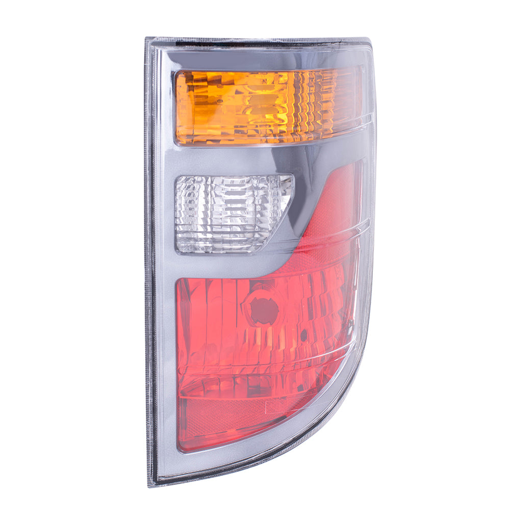 Brock Replacement Driver and Passenger Taillights Tail Lamps Compatible with 06-08 Pickup Truck 33551SJCA01 33501SJCA01