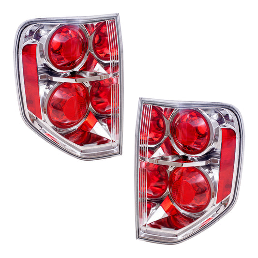 Fits Honda Pilot 06 07 08 Set of Taillights Tail Lamps