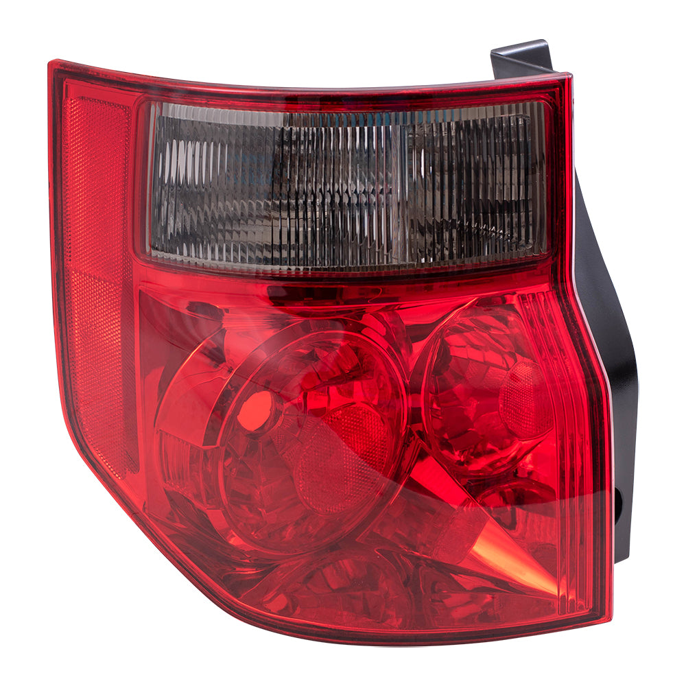 Brock Replacement Drivers Taillight Tail Lamp with Bright Red Lens Compatible with 03-08 Element 33551SCVA01