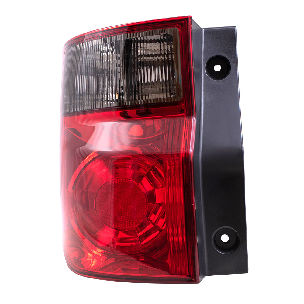 Brock Replacement Driver and Passenger Taillights Tail Lamps with Bright Red Lens Compatible with 03-08 Element 33551SCVA01 33501SCVA01