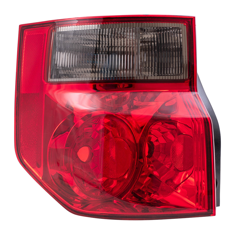 Brock Replacement Driver and Passenger Taillights Tail Lamps with Bright Red Lens Compatible with 03-08 Element 33551SCVA01 33501SCVA01