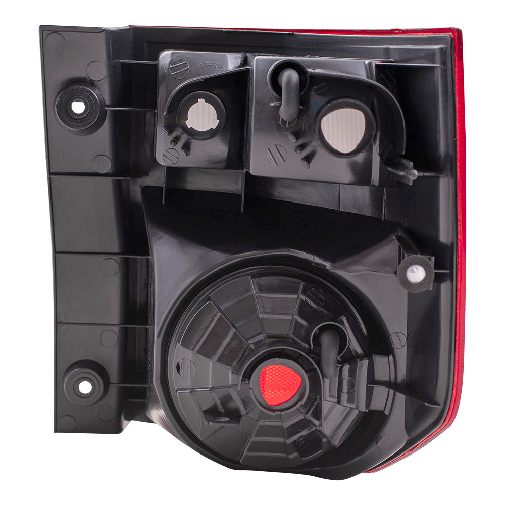 Brock Replacement Driver and Passenger Taillights Tail Lamps with Bright Red Lens Compatible with 03-08 Element 33551SCVA01 33501SCVA01