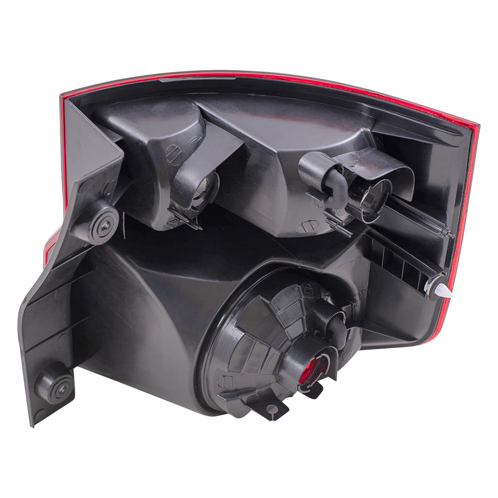 Brock Replacement Driver and Passenger Taillights Tail Lamps with Bright Red Lens Compatible with 03-08 Element 33551SCVA01 33501SCVA01