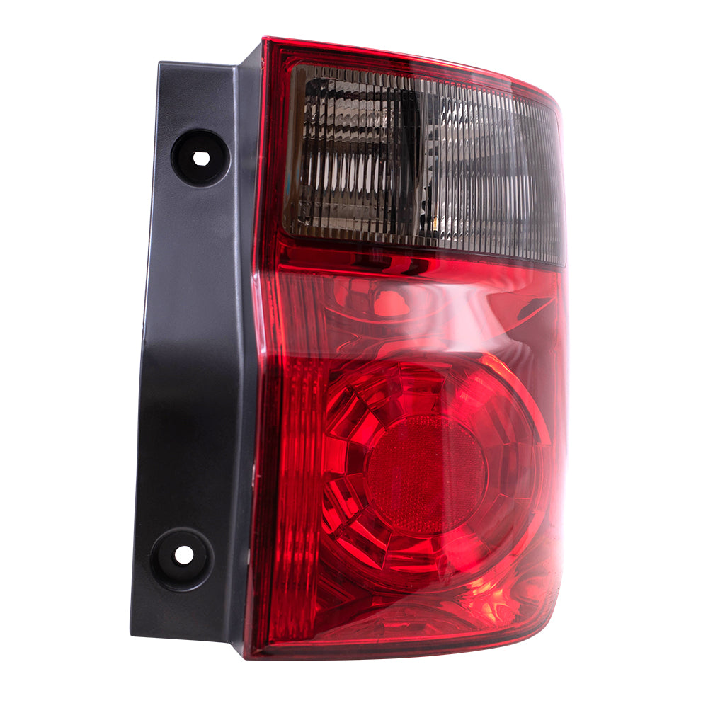 Brock Replacement Passengers Taillight Tail Lamp with Bright Red Lens Compatible with 03-08 Element 33501SCVA01