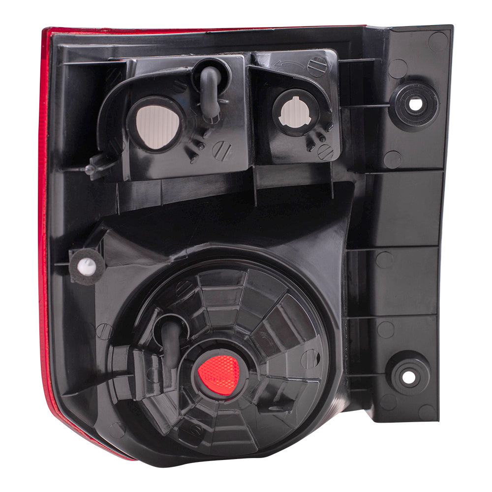 Brock Replacement Passengers Taillight Tail Lamp with Bright Red Lens Compatible with 03-08 Element 33501SCVA01