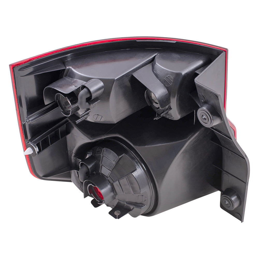 Brock Replacement Passengers Taillight Tail Lamp with Bright Red Lens Compatible with 03-08 Element 33501SCVA01