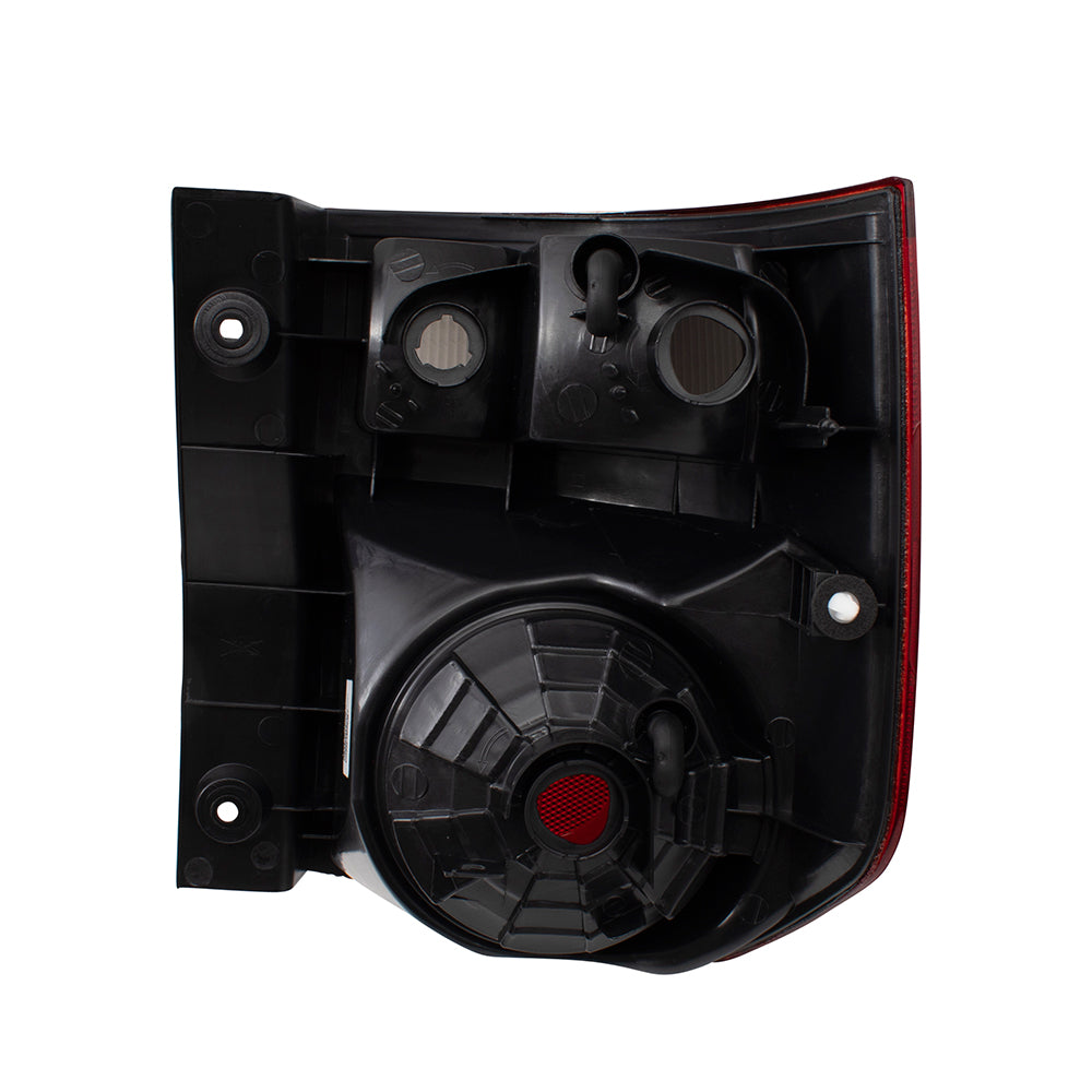 Brock Replacement Driver and Passenger Taillights Tail Lamps with Dark Red Lens Compatible with 03-08 Element 33551SCVA11 33501SCVA11