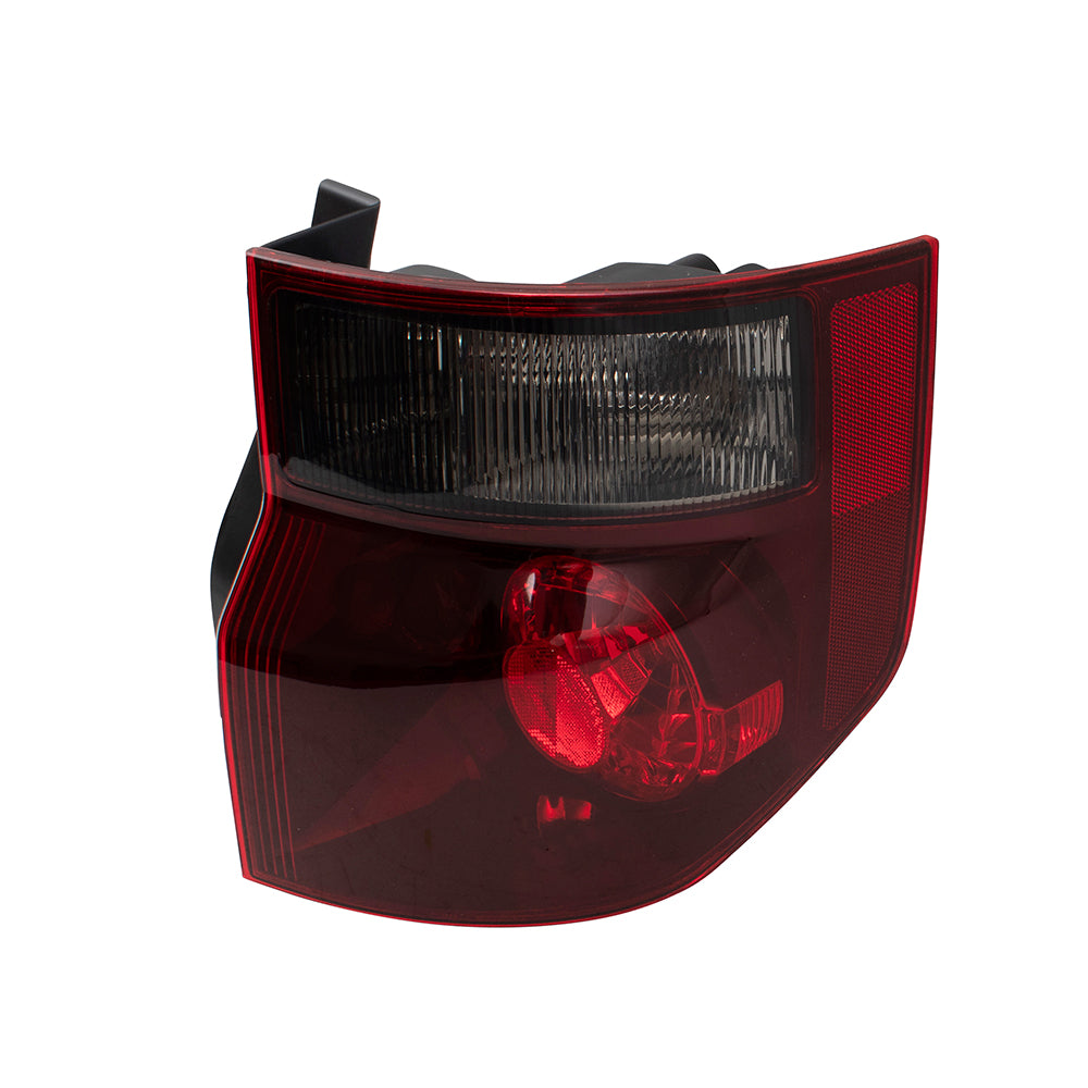 Brock Replacement Passengers Taillight Tail Lamp with Dark Red Lens Compatible with 03-08 Element 33501SCVA11