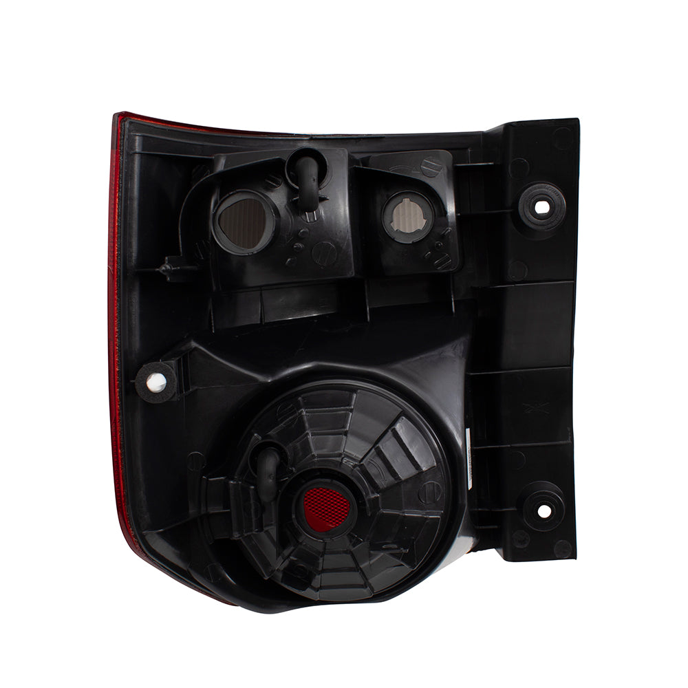 Brock Replacement Passengers Taillight Tail Lamp with Dark Red Lens Compatible with 03-08 Element 33501SCVA11
