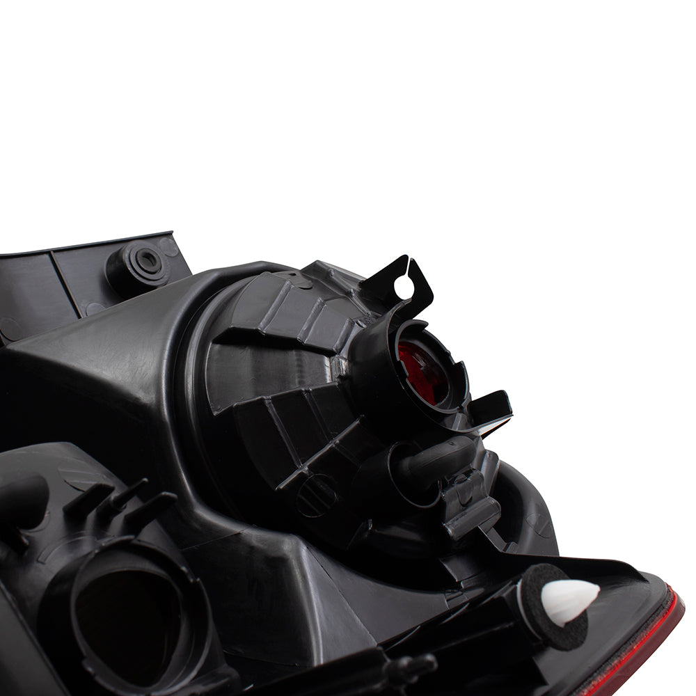 Brock Replacement Passengers Taillight Tail Lamp with Dark Red Lens Compatible with 03-08 Element 33501SCVA11