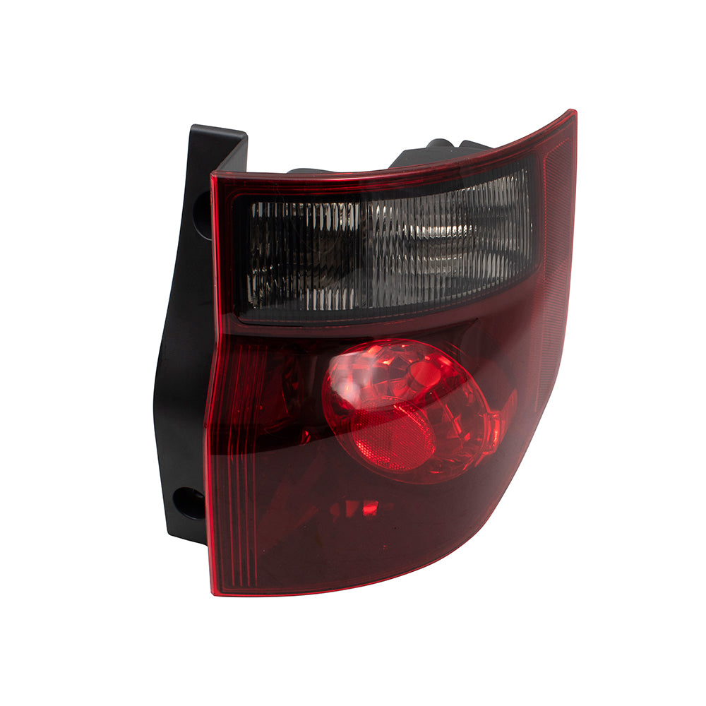 Brock Replacement Passengers Taillight Tail Lamp with Dark Red Lens Compatible with 03-08 Element 33501SCVA11