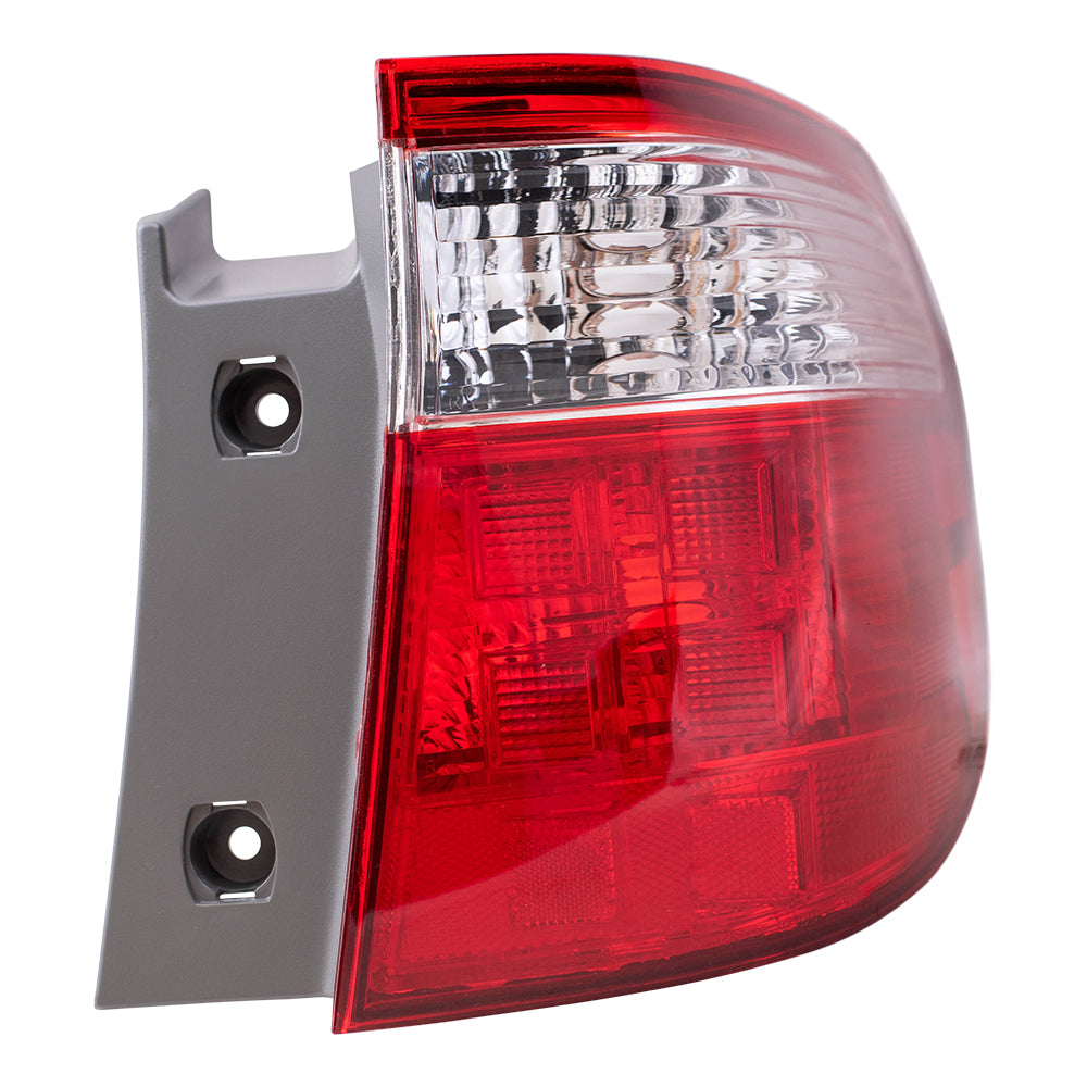 Brock Replacement Driver and Passenger Taillights Quarter Panel Mounted Tail Lamps Compatible with 05-07 Van 33551SHJA11 33501SHJA11