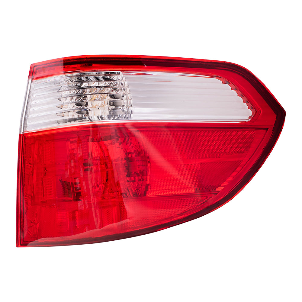 Brock Replacement Driver and Passenger Taillights Quarter Panel Mounted Tail Lamps Compatible with 05-07 Van 33551SHJA11 33501SHJA11