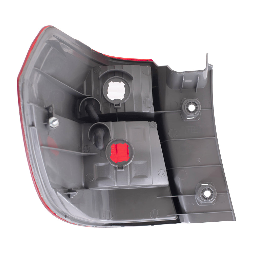 Brock Replacement Driver and Passenger Taillights Quarter Panel Mounted Tail Lamps Compatible with 05-07 Van 33551SHJA11 33501SHJA11