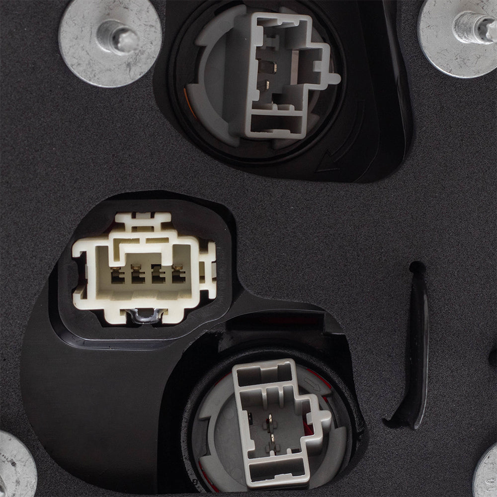 Brock Replacement Pair Tail Lights Compatible with 2016-2017 Accord Sedan Driver and Passenger Quarter Panel Mounted Taillamps Set fits 33550T2AA21 33500T2AA21