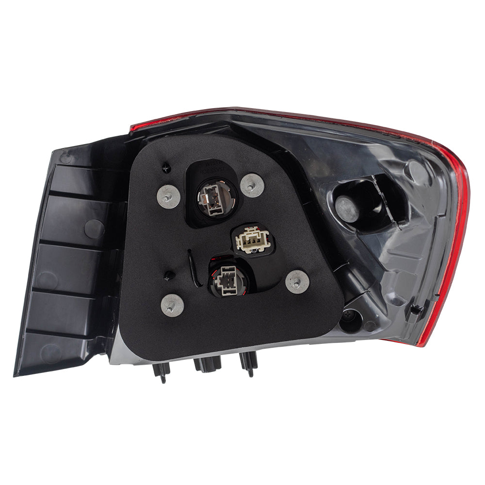 Brock Replacement Tail Light Compatible with 2016-2017 Accord Sedan Driver Quarter Panel Mounted Taillamp 33550T2AA21 33550-T2A-A21