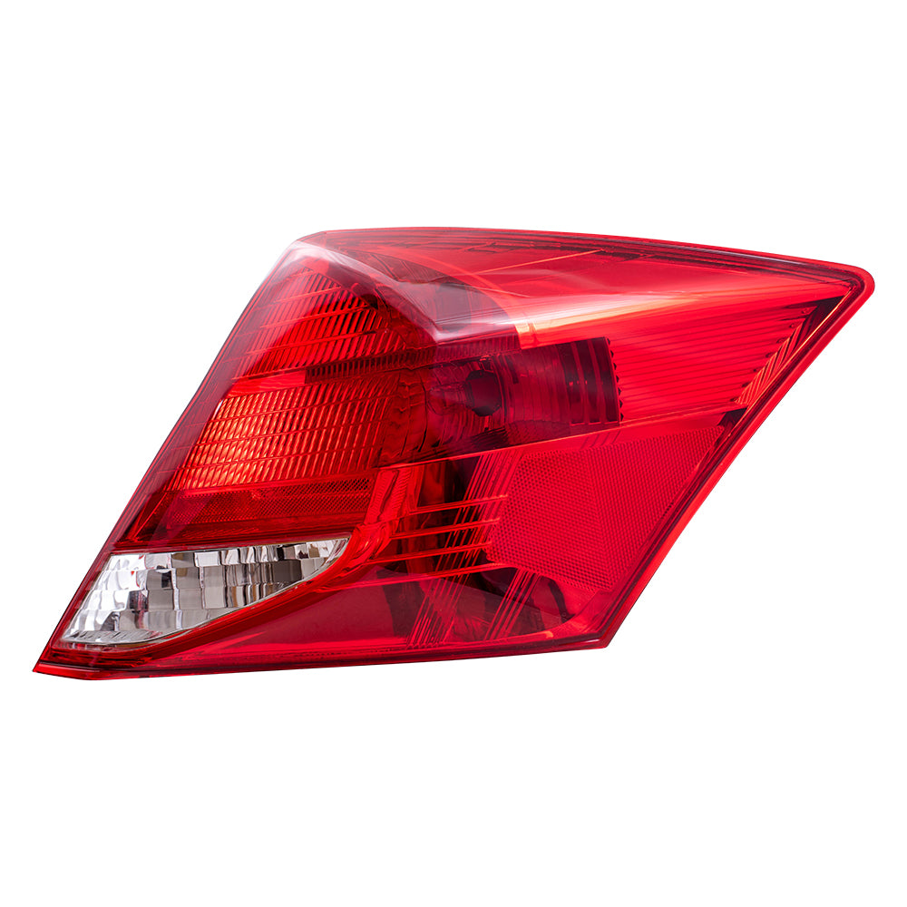 Brock Replacement Drivers and Passengers Set Tail Light Assemblies Compatible with 2011-2012 Accord Coupe