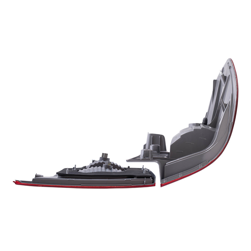 Brock Replacement Driver Side Tail Light Units Liftgate Mounted and Quarter Mounted Compatible with 2005-2007 Honda Odyssey