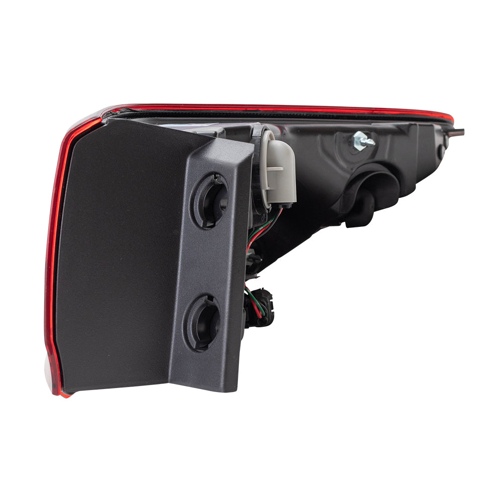 Brock Replacement Drivers Tail Light Quarter Panel Mounted Tail Lamp Compatible with 15-17 TLX 33550TZ3A01 AC2804106