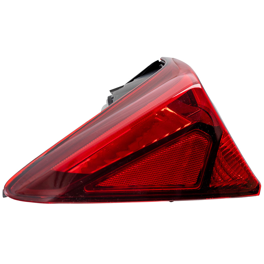 Brock Replacement Drivers Tail Light Quarter Panel Mounted Tail Lamp Compatible with 15-17 TLX 33550TZ3A01 AC2804106